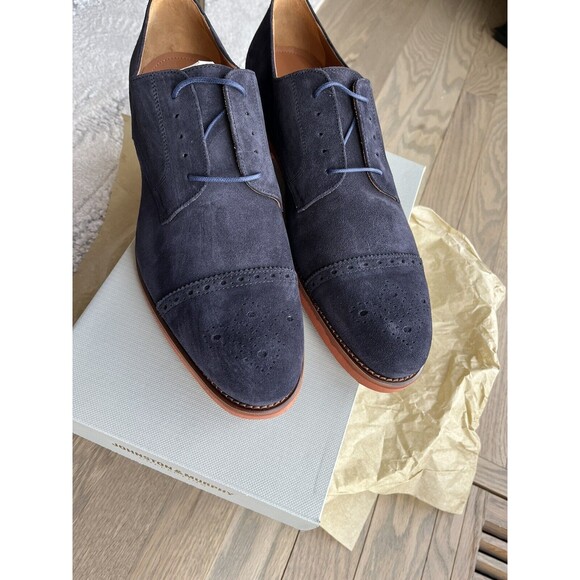 New Johnston & Murphy Collection Ashford Suede Leather Oxford Shoes men Sz 8.5 Johnston & Murphy Suede Oxfords – Patrick James main image 4
